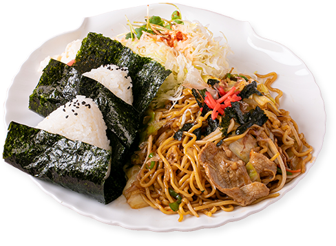 与作そばサラダ